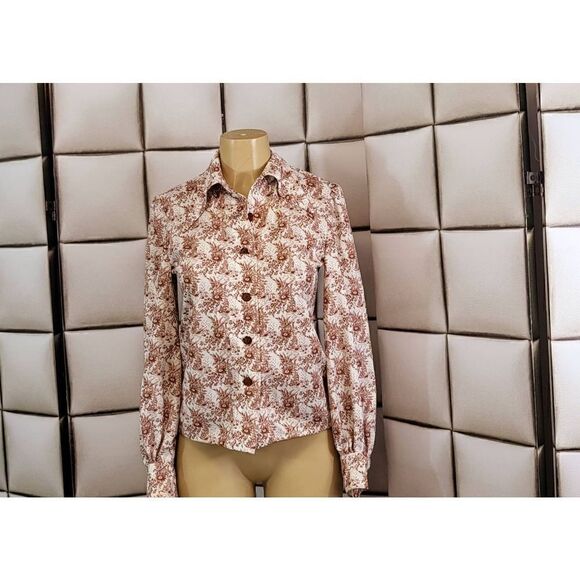 Vintage polyester blouse  - Picture 1 of 4